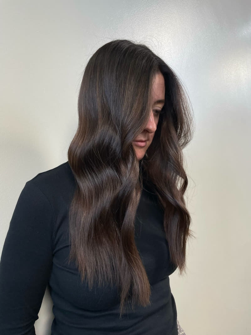 Finished colour and blow dry